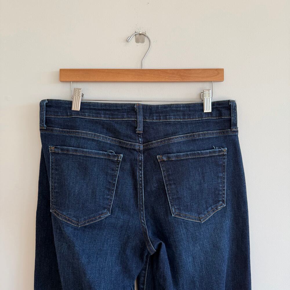 KUT From The Kloth Meg Fab Ab Wide Leg Wide Leg Cuffed Hem Jeans Blue 10 - Picture 7 of 10
